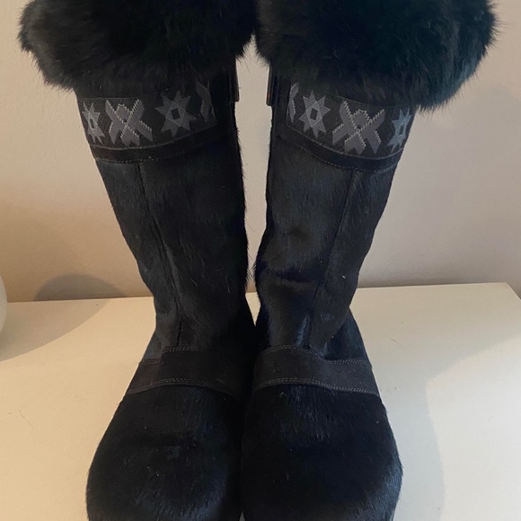 TECNICA BLACK FUR WINTER BOOTS - Picture 2 of 7